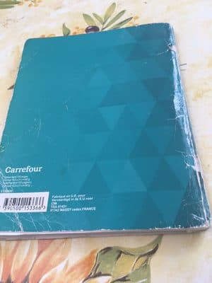 Petit cahier ligné carrefour