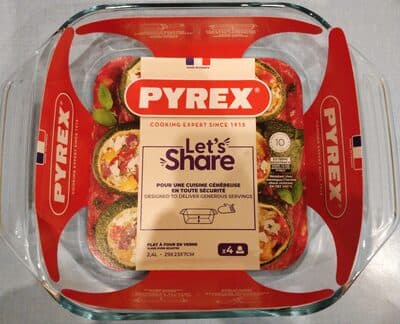 Plat à four en verre 2,4 L