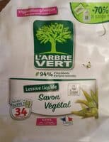 Lessive ecolabel savon végétal, recharge prêt à l'emploi