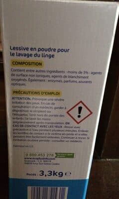 Lessive poudre ECO+ - 3,3Kg / 60 lavages