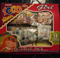 over 1000 stickers girl