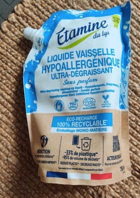 Liquide vaisselle hypo allergénique