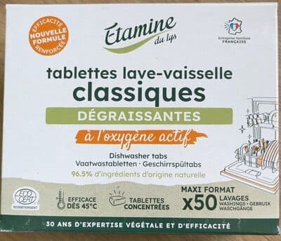 Tablettes lave vaisselle