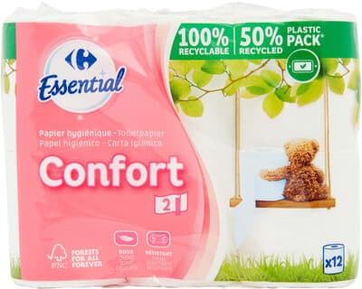 Papier toilette confort doux