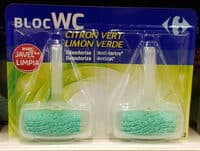 Double Bloc WC Citron vert carrefour