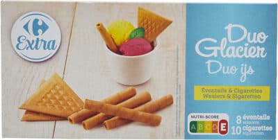 Duo Glacier Éventails & Cigarettes