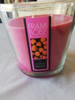 bougie à la framboise