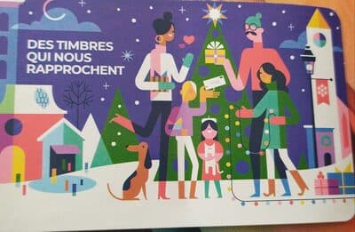 Carnet de 12 timbres-poste autocollants