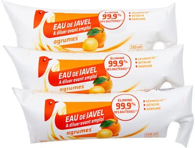 Eau de Javel à diluer avant emploi - 4.8% de chlore actif au condtionnement