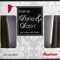 Auchan bougie premium perle et satin x1