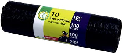 Pouce sacs poubelle 100l x 10