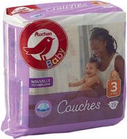 AUCHAN BABY : Couches taille 3 x 29