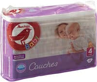 AUCHAN BABY : Couches taille 4 x 48