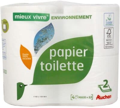 Papier toilette 2 plis