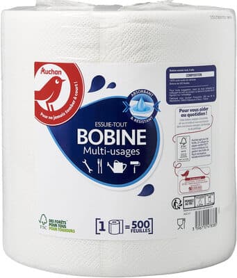 Bobine essuie-tout, 2 plis
