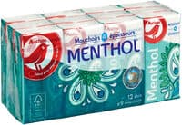 Auchan mouchoirs menthol etuis x12
