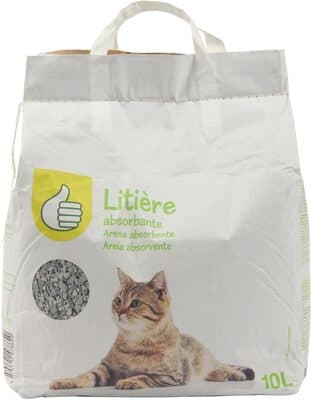 Litière pour animaux familiers (étiquetage conforme à la norme AFNOR V 19-001)