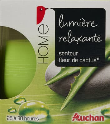 Bougie contenant parfumée fleur cactus