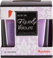 AUCHAN BOUGIE PREMIUM FIGUE et VELOURS X1