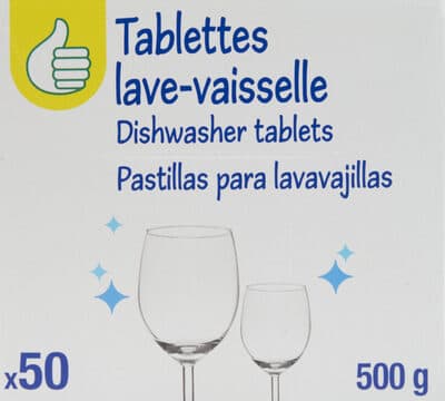 Tablettes lave-vaisselle
