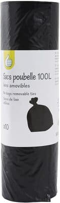 Sac poubelle 100L à lien traditionnel