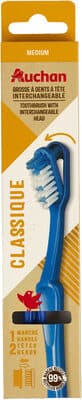 Brosse à dents à tête interchangeable classique