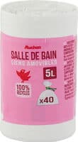 Sacs poubelle salle de bain liens amovibles 5 litres
