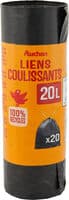 Sacs poubelle liens coulissants 20 litres x20 sacs