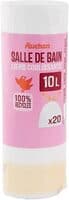 Sacs poubelle salle de bain liens coulissant 10 litres
