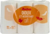Papier toilette blanc, 2 plis