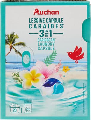 LESSIVE CAPSULES CARAIBES* - 3 en 1