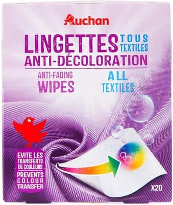Lingettes anti-décoloration