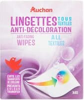 Lingettes anti-décoloration