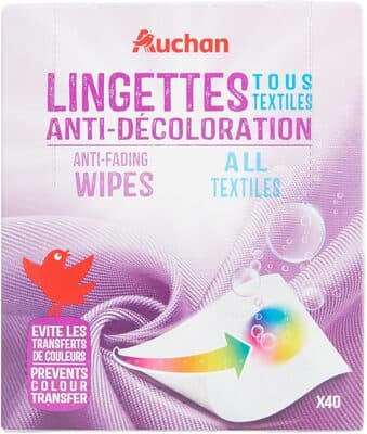 Lingettes anti-décoloration