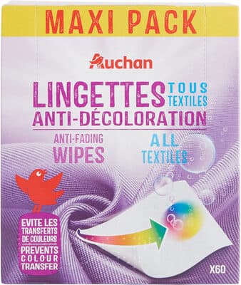 Lingettes anti-décoloration