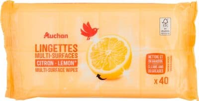 Lingettes multi-surfaces citron