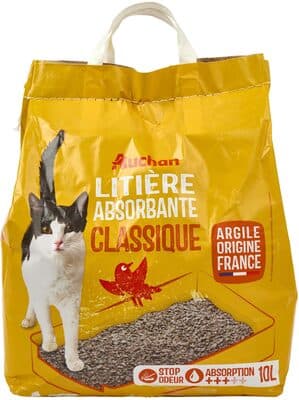 Litière pour animaux familiers (étiquetage conforme à la norme AFNOR V 19-001)