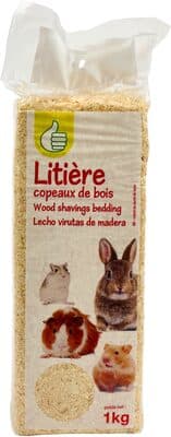 Litière copeaux de bois
