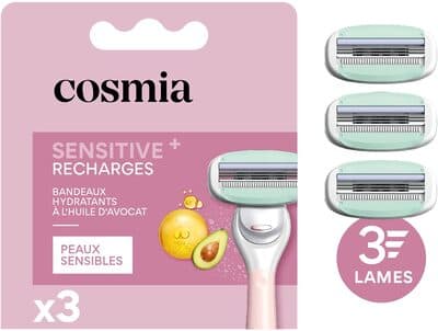 Recharges systeme sensitive 3 lames Femme