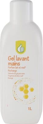 Gel lavant mains parfum lait et miel