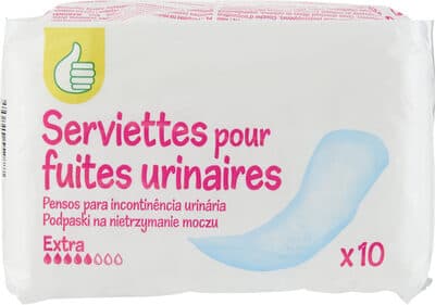 Serviettes pour fuites urinaires
