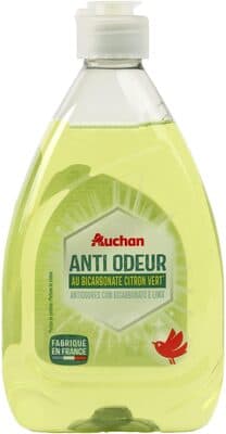 Auchan liquide vaisselle mains anti-odeur bicarbonate de sodium et citron 500ml