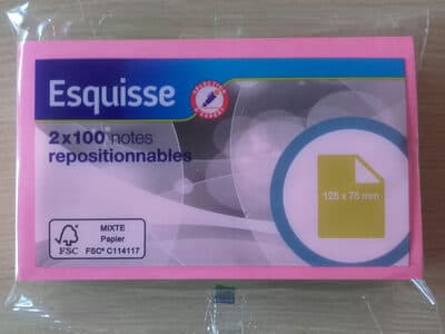 2x100 notes repositionnables