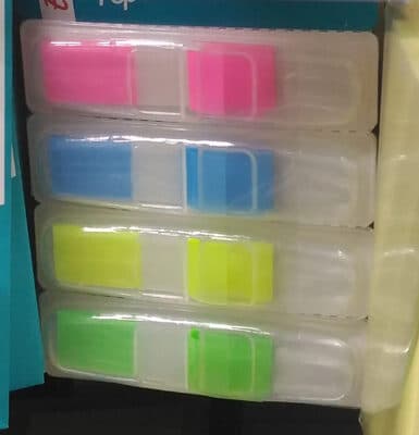 100 Mini Index 4 Couleurs