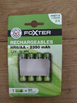 4 Piles rechargeables HR06/AAA 2350 mAh