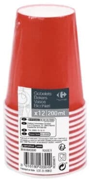 Gobelet carton rouge 20cL