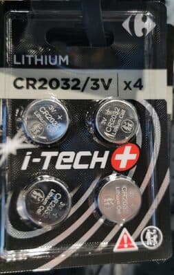 4 Piles CR2032 I-Tech+