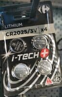 4 Piles CR2025 I- Tech+