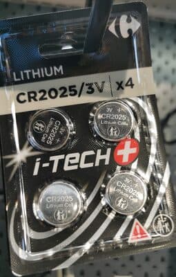 4 Piles CR2025 I- Tech+