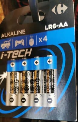 4 Piles LR6/AA I-Tech CRF